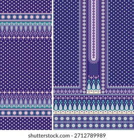 Parte frontal digital de Kurti y diseño de Vector de Seleev Illustrator