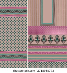 Digitales Kurti Frontteil und Seleev Illustrator Vektor Design