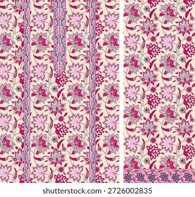 Parte frontal Kurti digital e selecione o design de vetor do Illustrator