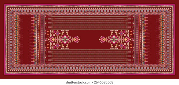 digital kurti Orna illustrator vector design