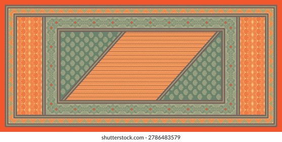 digital kurti Orna illustrator vector design