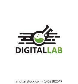 Digital Lab Logo Template Design Vector, Emblem, Design Concept, Creative Symbol, Icon