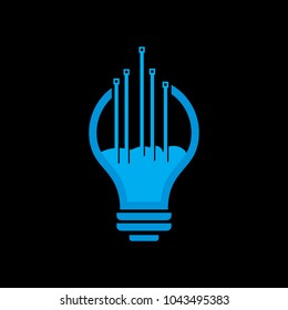 digital lamp light logo