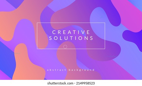 Digital Layout. Art Landing Page. Rainbow Poster. Trendy Page. Minimal Shapes. Spectrum Wallpaper. Flow Fluid Flyer. Violet Graphic Banner. Magenta Digital Layout