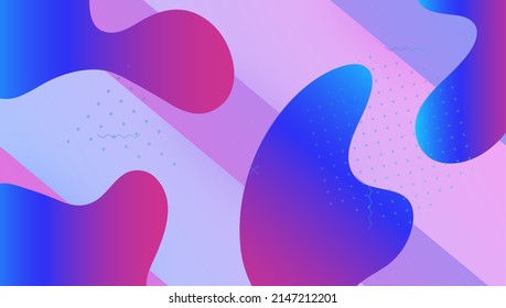 Digital Layout. Wavy Landing Page. 3d Gradient Banner. Memphis Frame. Modern Journal. Purple Mobile Design. Fluid Background. Technology Composition. Magenta Digital Layout