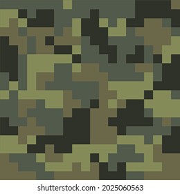 Digital Leaf Camo Pattern Snake Gear Camouflage Metal Solid 3 8bit Pixel Art