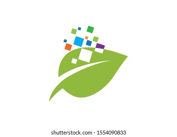 Digital Leaf A Symbolic Representation of Technology Integration with Nature and Sustainable Innovation