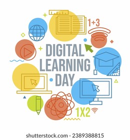 Digital learning day poster design