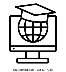 Digital Learning Icon Element For Design