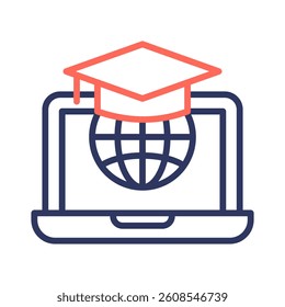 Digital Learning Icon Element for Design