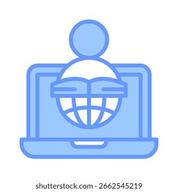 Digital Learning Icon Element For Design