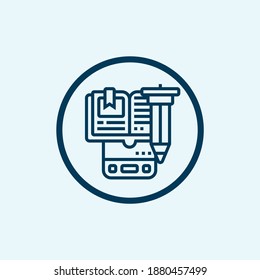 digital learning icon isolated on white background from digital learning collection. digital learning icon trendy and modern digital learning symbol for logo, web, app