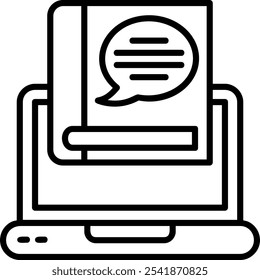 Digital learning platform Vector Icon Design Symbol