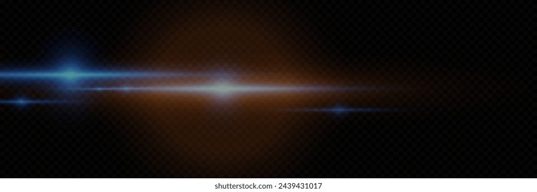 Digital lens flash with light flare. Vector EPS10	