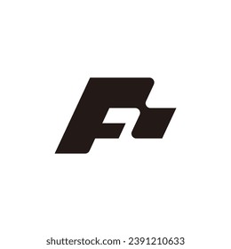 Digital Letter F Initial Logo. great for your digital technology logo