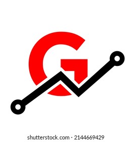 Digital Letter G Technology Symbol Logo Design. Geschäfts-, Investitions- und Finanzlogo auf Buchstabe G-Vorlage
