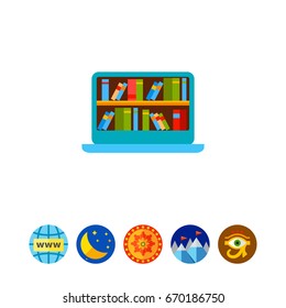 Digital library icon