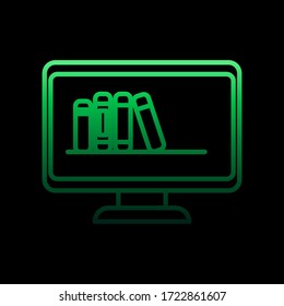 digital library nolan icon. Simple thin line, outline vector of Education icons for ui and ux, website or mobile application