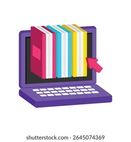 Digital Library Vector style icons. EPS 10 file.