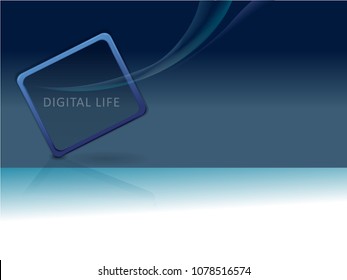 Digital life Background.