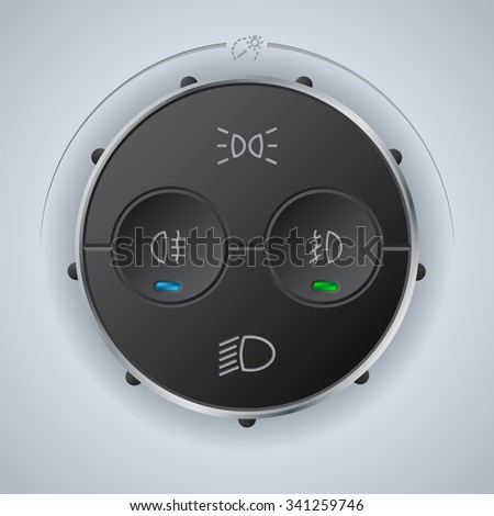 Digital light control gauge design for vehicles 