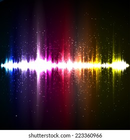 Digital light Equalizer background. Vector illustration
