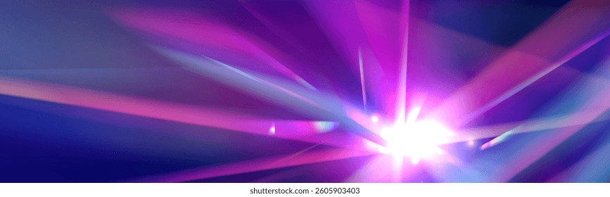 Digital Light Veil: A Captivating Abstract Play of Purple, Pink, and Cyan Beams Merging into a Futuristic Haze of Motion, Transparency, and Technological Elegance.