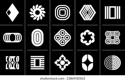 Digital line abstract number 0 icon, letter O logo design