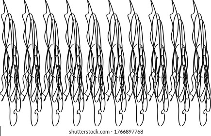 Digital line graphic abstract created on vector format with black mega zikzak color impact on light background.