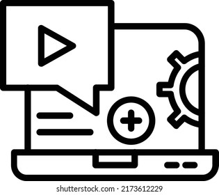 Digital Line Icon Vector Design