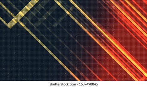 Digital Line Microchip on Technology Background,neon Digital and security Concept design,Free Space For text in put,Vector illustration.