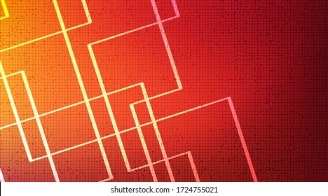 Digital Line on Technology Background,Hi-tech Digital and security Concept design,Free Space For text in put,Vector illustration.
