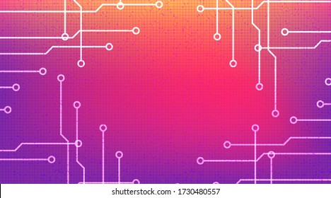 Digital Line on Technology Background,Hi-tech Digital and security Concept design,Free Space For text in put,Vector illustration.
