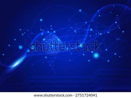 digital lines and circuit lines on abstract background.
