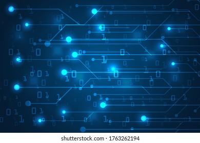 digitale Linien elektronische und Dateninformationstechnologie abstrakter Hintergrund. Verbindungsdaten und IT-Hintergrund für große Datenmengen.