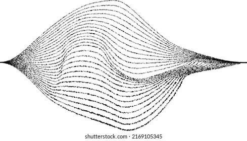 Digital Lines in equalizer Form . Sound wave .Vector Illustration .Technology  Logo . Design element . Abstract Geometric shape .