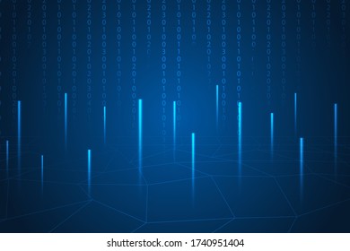 digital lines technology abstract. cyber security and protection background.