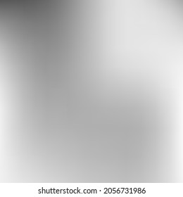 Digital Liquid Black Metallic Gradient Mesh. Watercolor Silver Grey Empty Smooth Surface. Aluminium Vector Trendy Dark Gradient Backdrop. Minimal Monochrome White Smooth Blurry Background.