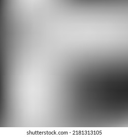 Digital Liquid Silver Trendy unscharfe Textur. Weiches Wasser, weißer, unscharfer Hintergrund. Monochrome graue Vektorgrafik dunkler Farbmesh. Leere Aluminium-Metallische minimale Farbverlauf-Hintergrund.