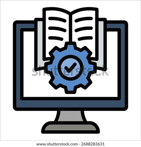 Digital Literacy Icon Element For Design