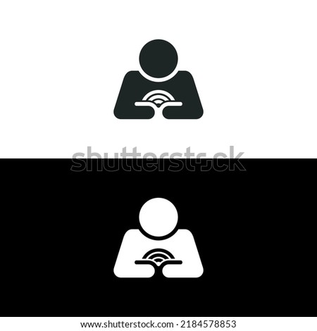 Digital literacy icon isolated on white background