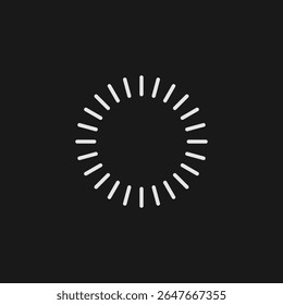 Digital Loading and Buffering Progress Icon for Website, App, and Video Player Interfaces