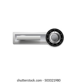 Digital lock for safe or door on a white background. Vector illustration for your design