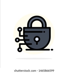 Digital, Lock, Technology Abstract Circle Background Flat color Icon. Vector Icon Template background