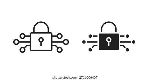 Conceito de ícone Digital bloqueado para infográfico, site ou aplicativo.