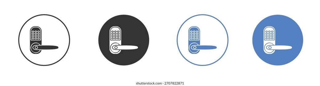 Ilustración de Arte vectorial de ícono bloqueado digital. para concepto móvil y Diseños web
