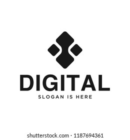 digital logo vector design template
