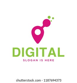 digital logo vector design template