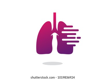 Digital Lung Logo Design Template, Element Design, Vector Design