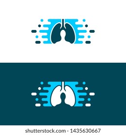 Digital Lungs, Pixel Lungs logo designs concept, design concept, logo, logotype element for template
